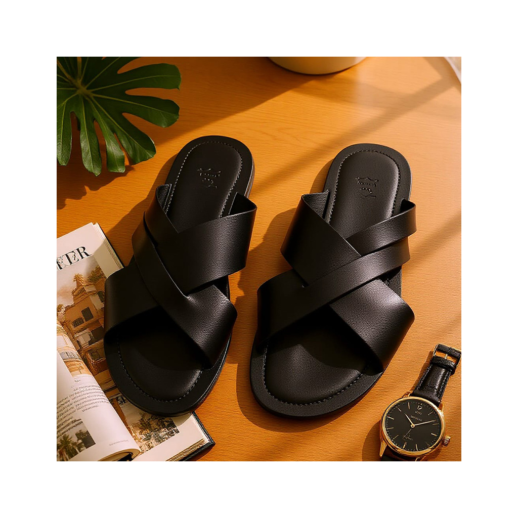 Mules Croisées Noires | Le Classique Revisité pour l'Été